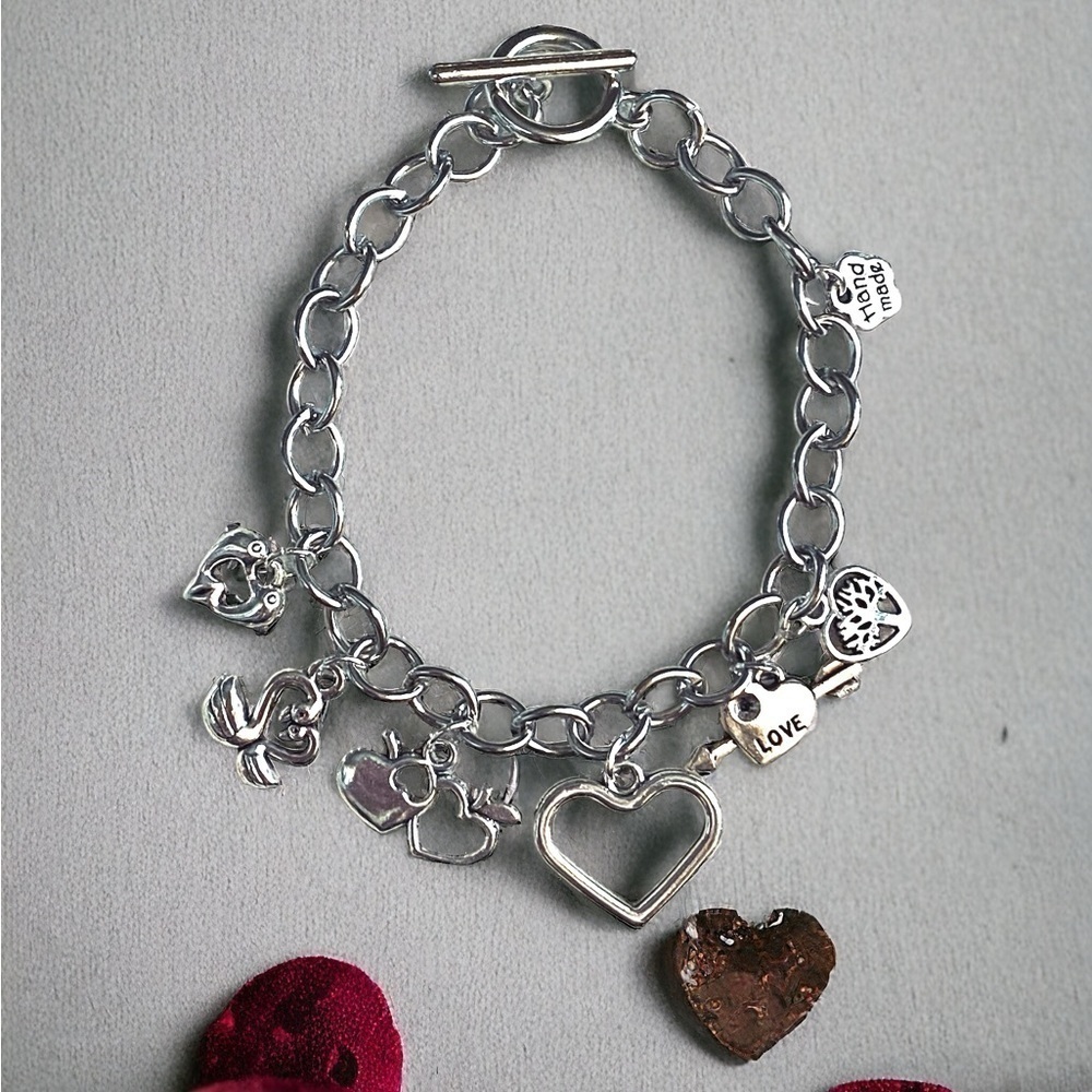 Love You Forever charm bracelet
